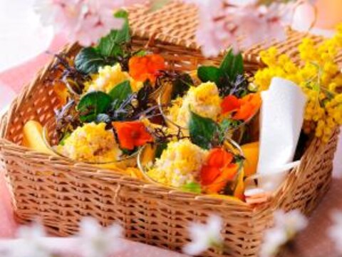 ワンランク上のお花見料理　ミモザ仕立てのヴェリーヌ